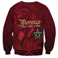 Happy Morocco Proclamation Day Sweatshirt Barbary Lion's Roar - Fight for Peace and Freedom - Wonder Print Shop
