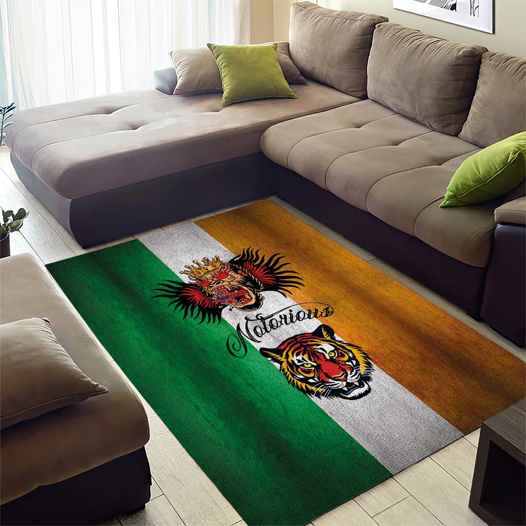 The Ireland - Notorious Area Rug Old School Tattoos Grunge Style