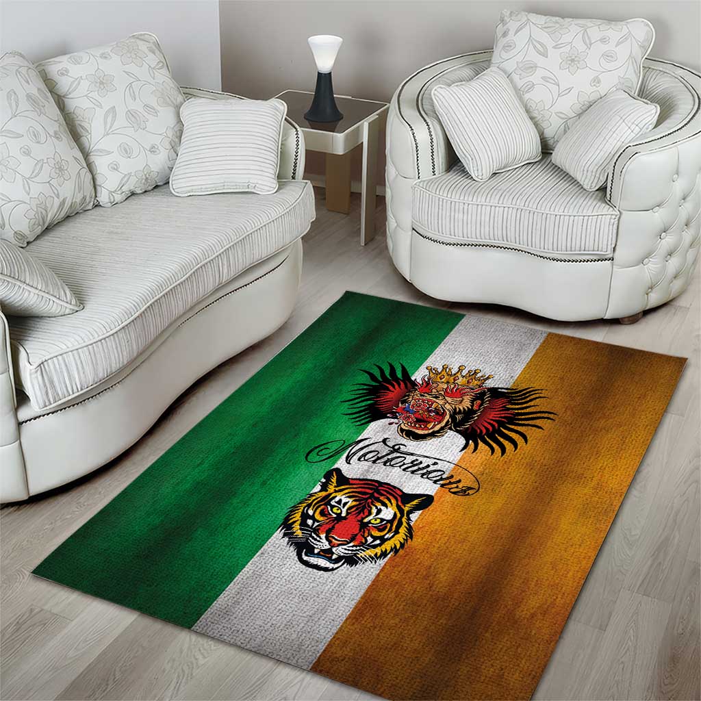 The Ireland - Notorious Area Rug Old School Tattoos Grunge Style