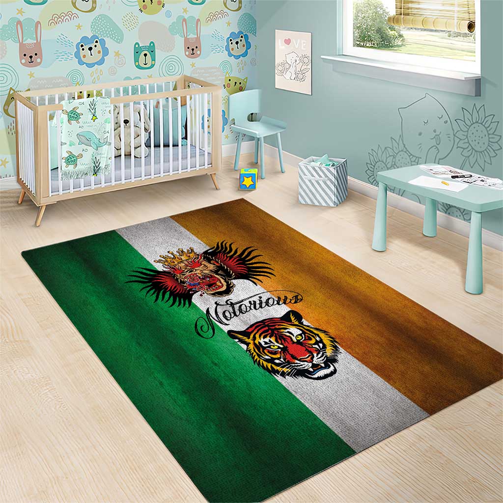 The Ireland - Notorious Area Rug Old School Tattoos Grunge Style