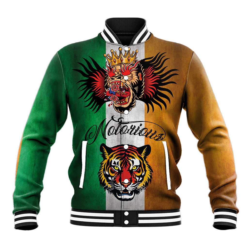 The Ireland - Notorious Baseball Jacket Old School Tattoos Grunge Style
