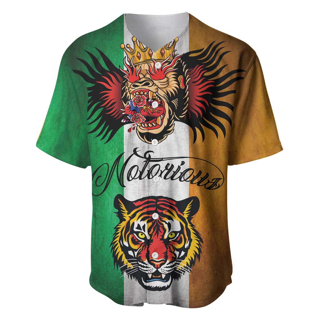 The Ireland - Notorious Baseball Jersey Old School Tattoos Grunge Style