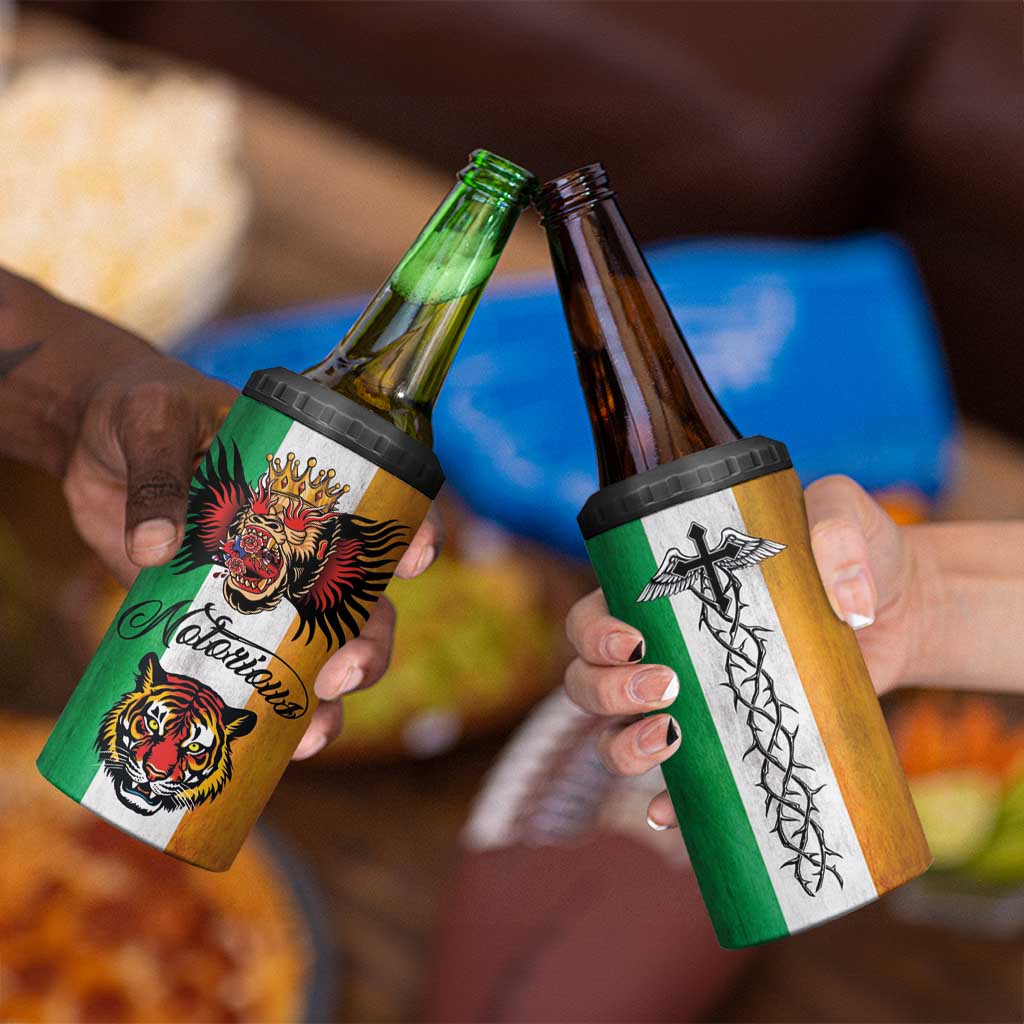 The Ireland - Notorious 4 in 1 Can Cooler Tumbler Old School Tattoos Grunge Style