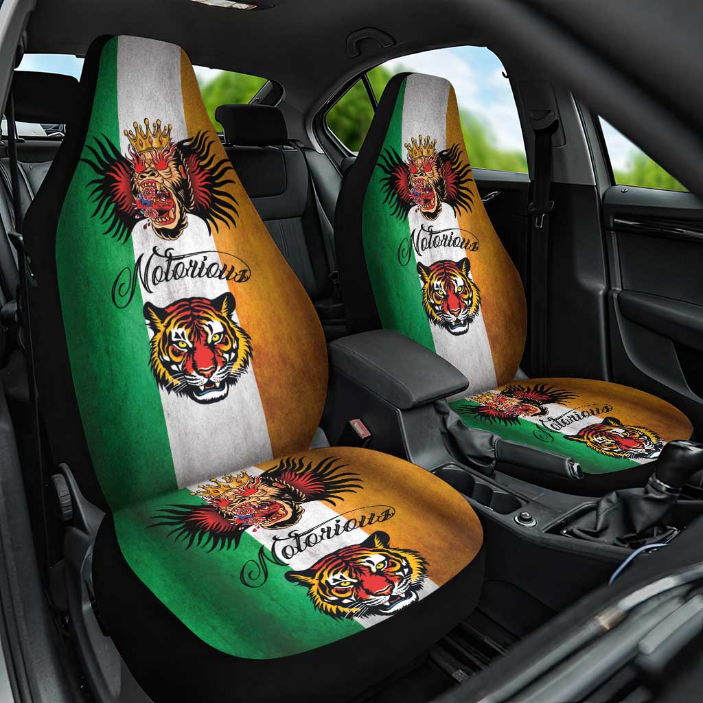 The Ireland - Notorious Car Seat Cover Old School Tattoos Grunge Style