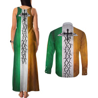 The Ireland - Notorious Couples Matching Tank Maxi Dress and Long Sleeve Button Shirt Old School Tattoos Grunge Style