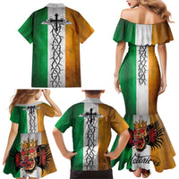 The Ireland - Notorious Family Matching Mermaid Dress and Hawaiian Shirt Old School Tattoos Grunge Style