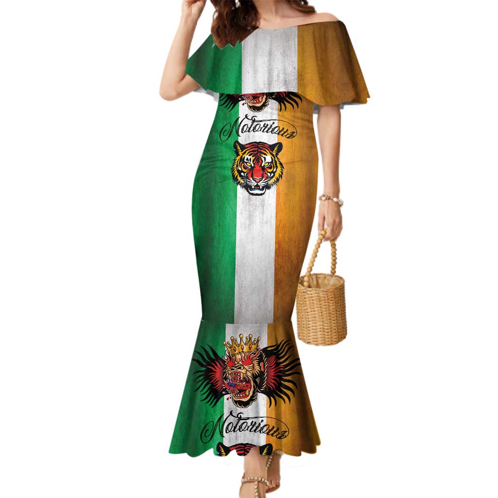 The Ireland - Notorious Family Matching Mermaid Dress and Hawaiian Shirt Old School Tattoos Grunge Style