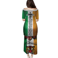 The Ireland - Notorious Family Matching Puletasi and Hawaiian Shirt Old School Tattoos Grunge Style