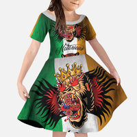 The Ireland - Notorious Family Matching Summer Maxi Dress and Hawaiian Shirt Old School Tattoos Grunge Style