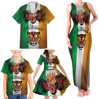 The Ireland - Notorious Family Matching Tank Maxi Dress and Hawaiian Shirt Old School Tattoos Grunge Style