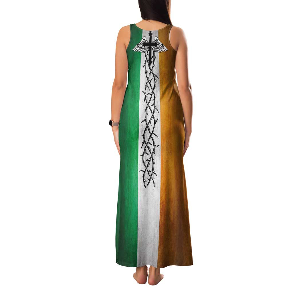 The Ireland - Notorious Family Matching Tank Maxi Dress and Hawaiian Shirt Old School Tattoos Grunge Style