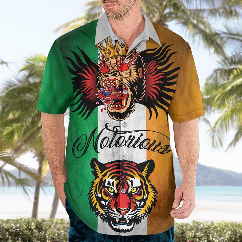 The Ireland - Notorious Hawaiian Shirt Old School Tattoos Grunge Style