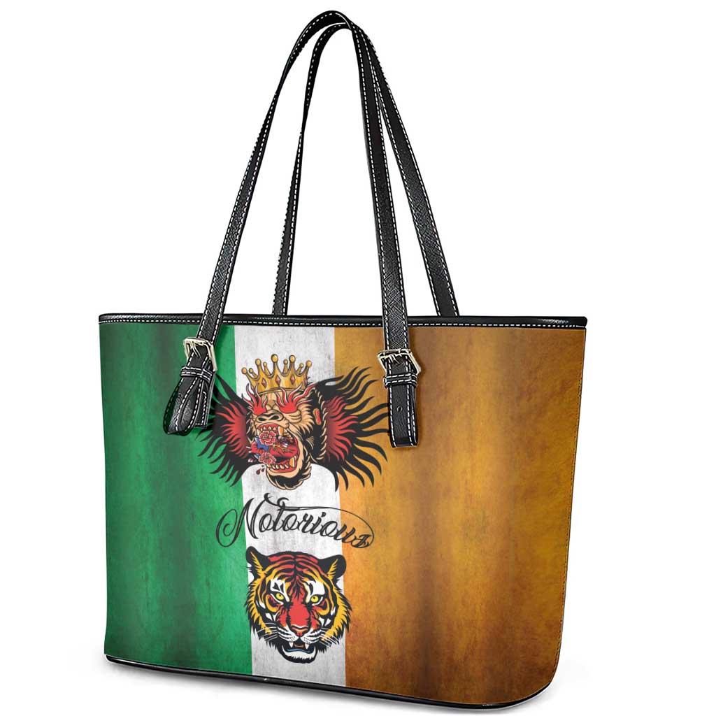 The Ireland - Notorious Leather Tote Bag Old School Tattoos Grunge Style