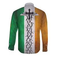 The Ireland - Notorious Long Sleeve Button Shirt Old School Tattoos Grunge Style