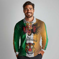 The Ireland - Notorious Long Sleeve Polo Shirt Old School Tattoos Grunge Style