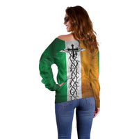 The Ireland - Notorious Off Shoulder Sweater Old School Tattoos Grunge Style
