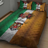 The Ireland - Notorious Quilt Bed Set Old School Tattoos Grunge Style - Wonder Print Shop