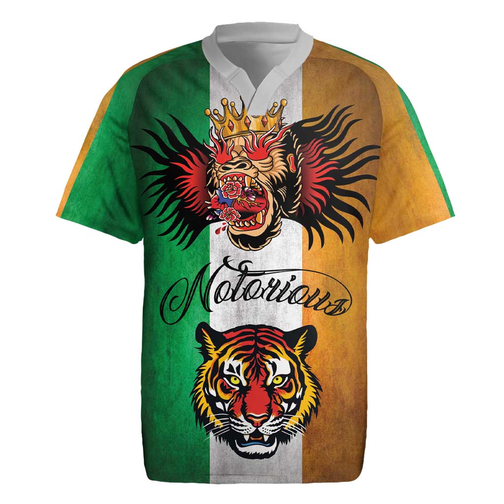 The Ireland - Notorious Rugby Jersey Old School Tattoos Grunge Style - Wonder Print Shop