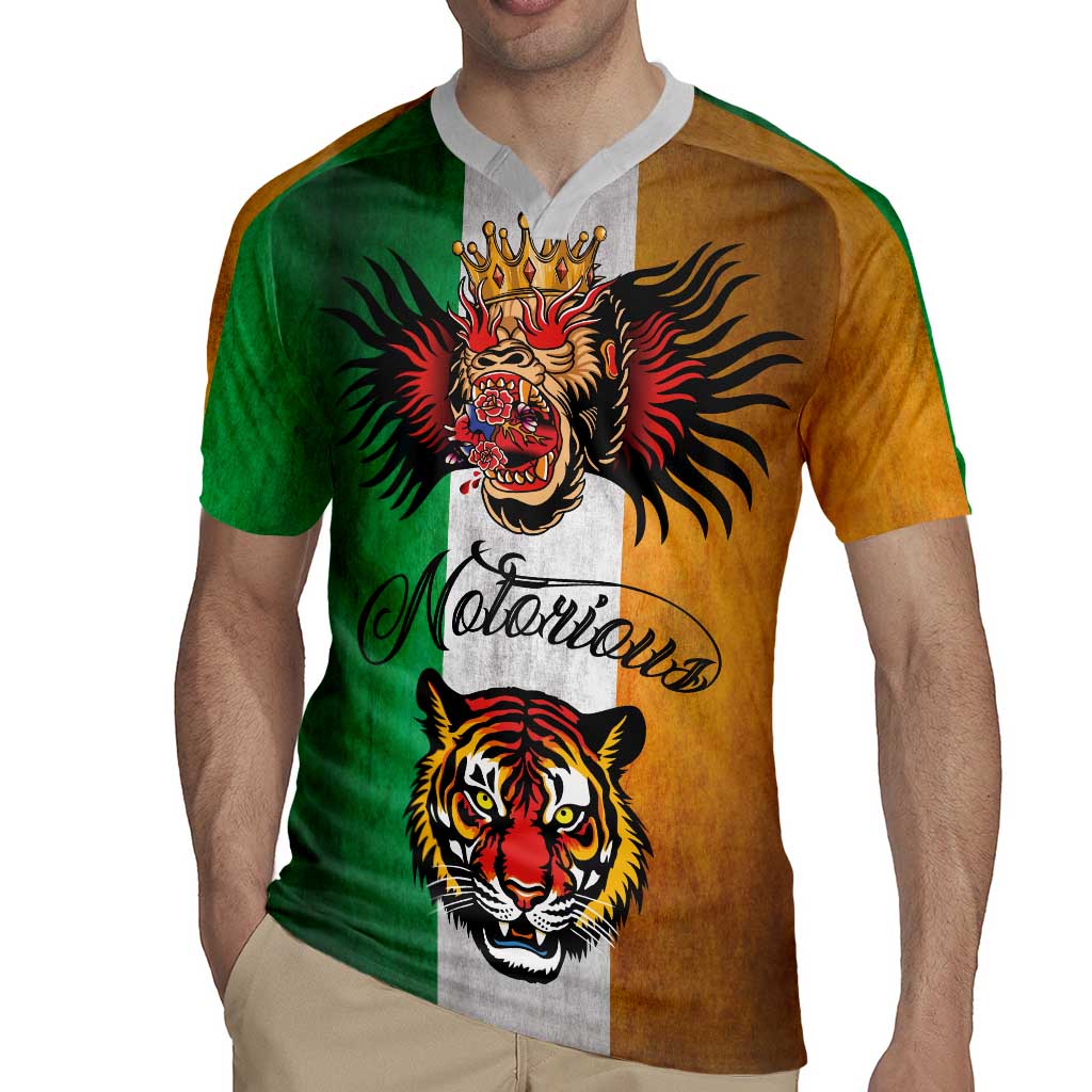 The Ireland - Notorious Rugby Jersey Old School Tattoos Grunge Style - Wonder Print Shop