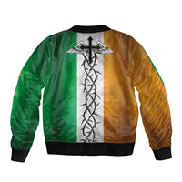 The Ireland - Notorious Sleeve Zip Bomber Jacket Old School Tattoos Grunge Style - Wonder Print Shop