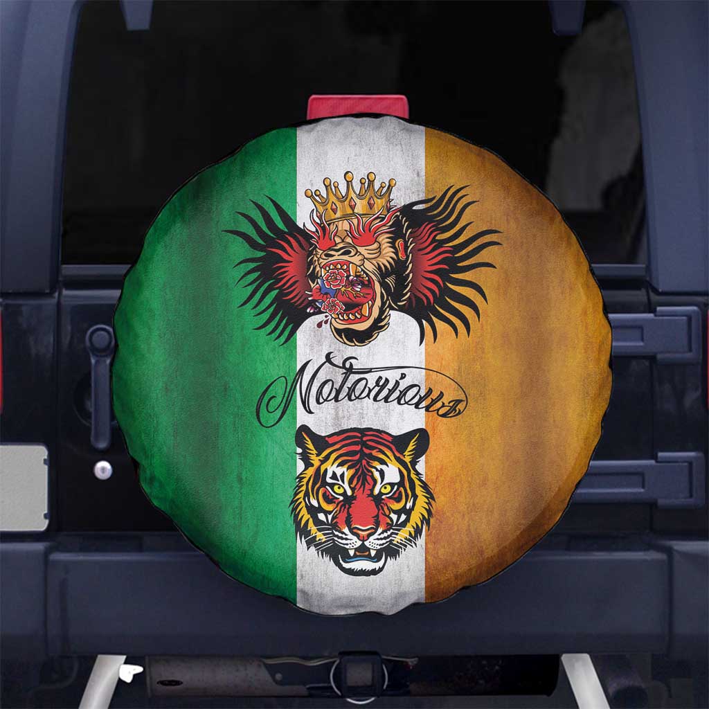 The Ireland - Notorious Spare Tire Cover Old School Tattoos Grunge Style - Wonder Print Shop