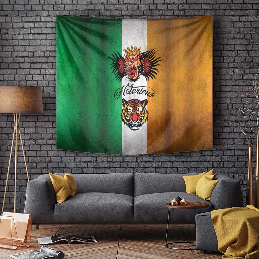 The Ireland - Notorious Tapestry Old School Tattoos Grunge Style - Wonder Print Shop