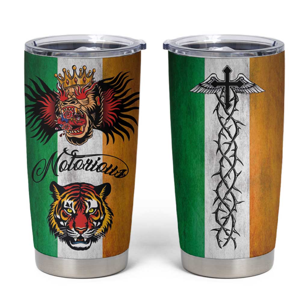 The Ireland - Notorious Tumbler Cup Old School Tattoos Grunge Style - Wonder Print Shop
