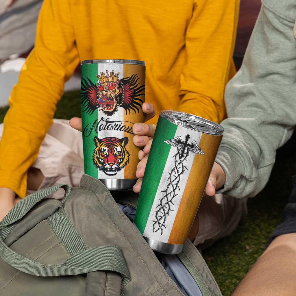 The Ireland - Notorious Tumbler Cup Old School Tattoos Grunge Style - Wonder Print Shop