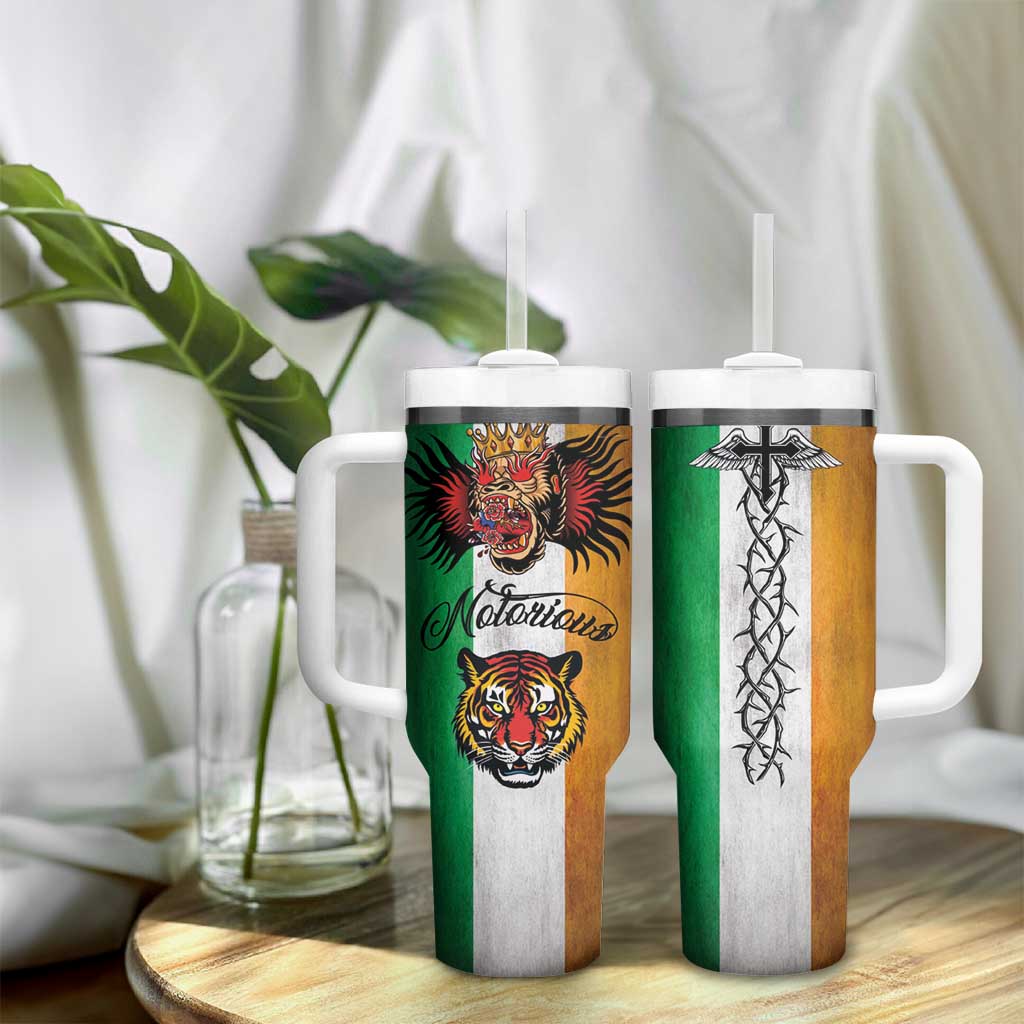 The Ireland - Notorious Tumbler With Handle Old School Tattoos Grunge Style - Wonder Print Shop