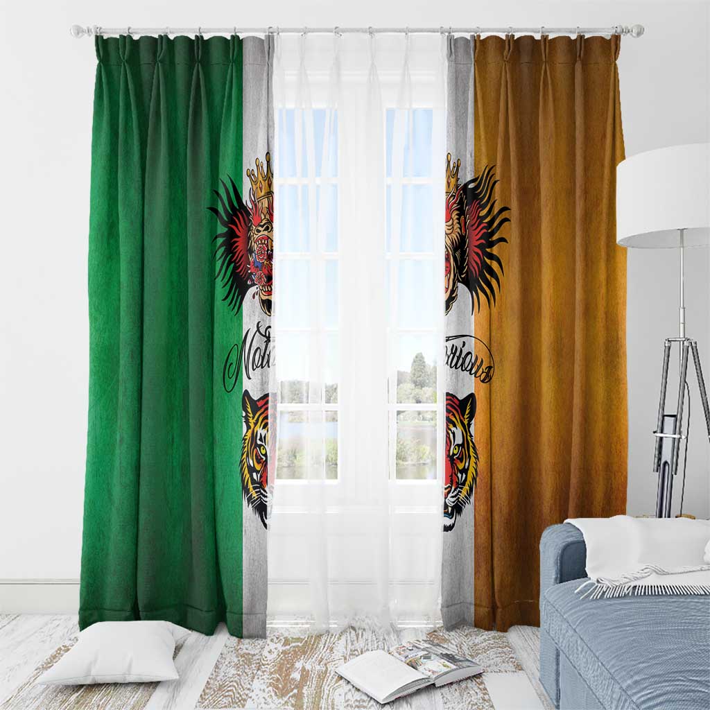 The Ireland - Notorious Window Curtain Old School Tattoos Grunge Style - Wonder Print Shop