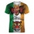 The Ireland - Notorious Women V-Neck T-Shirt Old School Tattoos Grunge Style - Wonder Print Shop