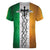 The Ireland - Notorious Women V-Neck T-Shirt Old School Tattoos Grunge Style - Wonder Print Shop