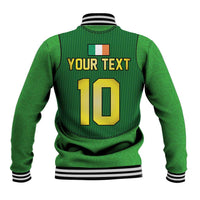 Custom Irish Rugby Baseball Jacket St Patrick's Day Style - Gilet Costume