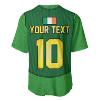 Custom Irish Rugby Baseball Jersey St Patrick's Day Style - Gilet Costume