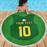 Custom Irish Rugby Beach Blanket St Patrick's Day Style - Gilet Costume