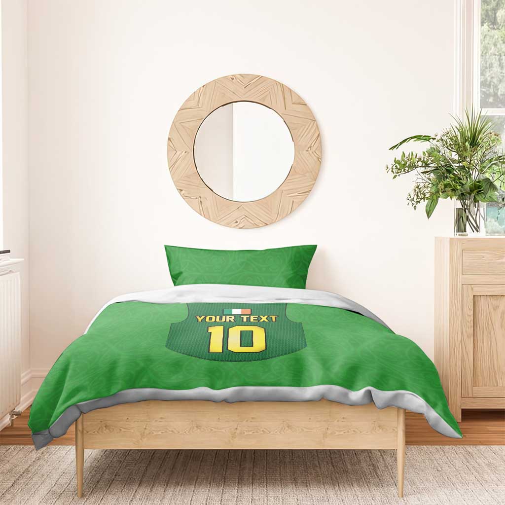 Custom Irish Rugby Bedding Set St Patrick's Day Style - Gilet Costume