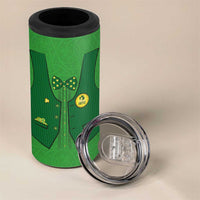 Custom Irish Rugby 4 in 1 Can Cooler Tumbler St Patrick's Day Style - Gilet Costume