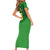 Custom Irish Rugby Family Matching Short Sleeve Bodycon Dress and Hawaiian Shirt St Patrick's Day Style - Gilet Costume