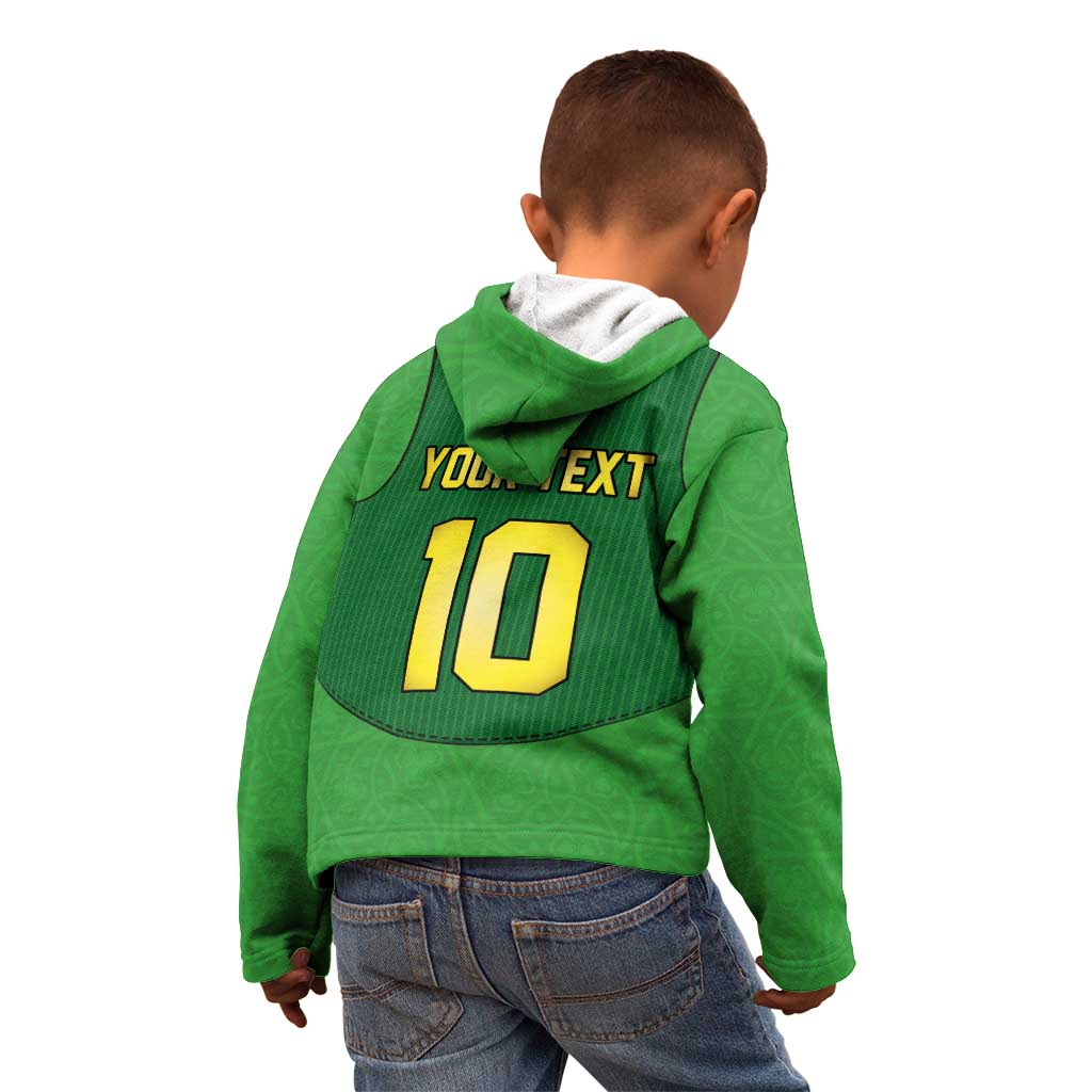 Custom Irish Rugby Kid Hoodie St Patrick's Day Style - Gilet Costume