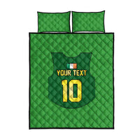 Custom Irish Rugby Quilt Bed Set St Patrick's Day Style - Gilet Costume - Wonder Print Shop