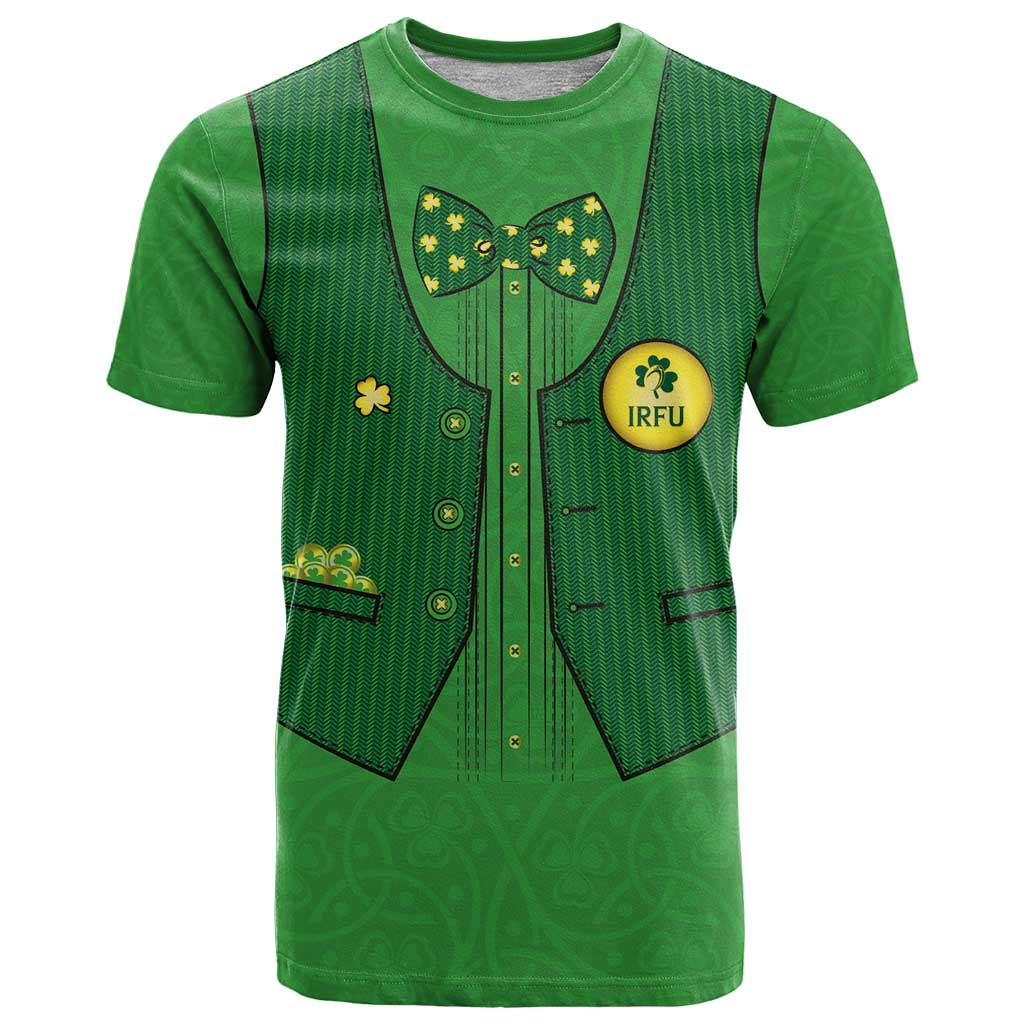 Custom Irish Rugby T Shirt St Patrick's Day Style - Gilet Costume - Wonder Print Shop