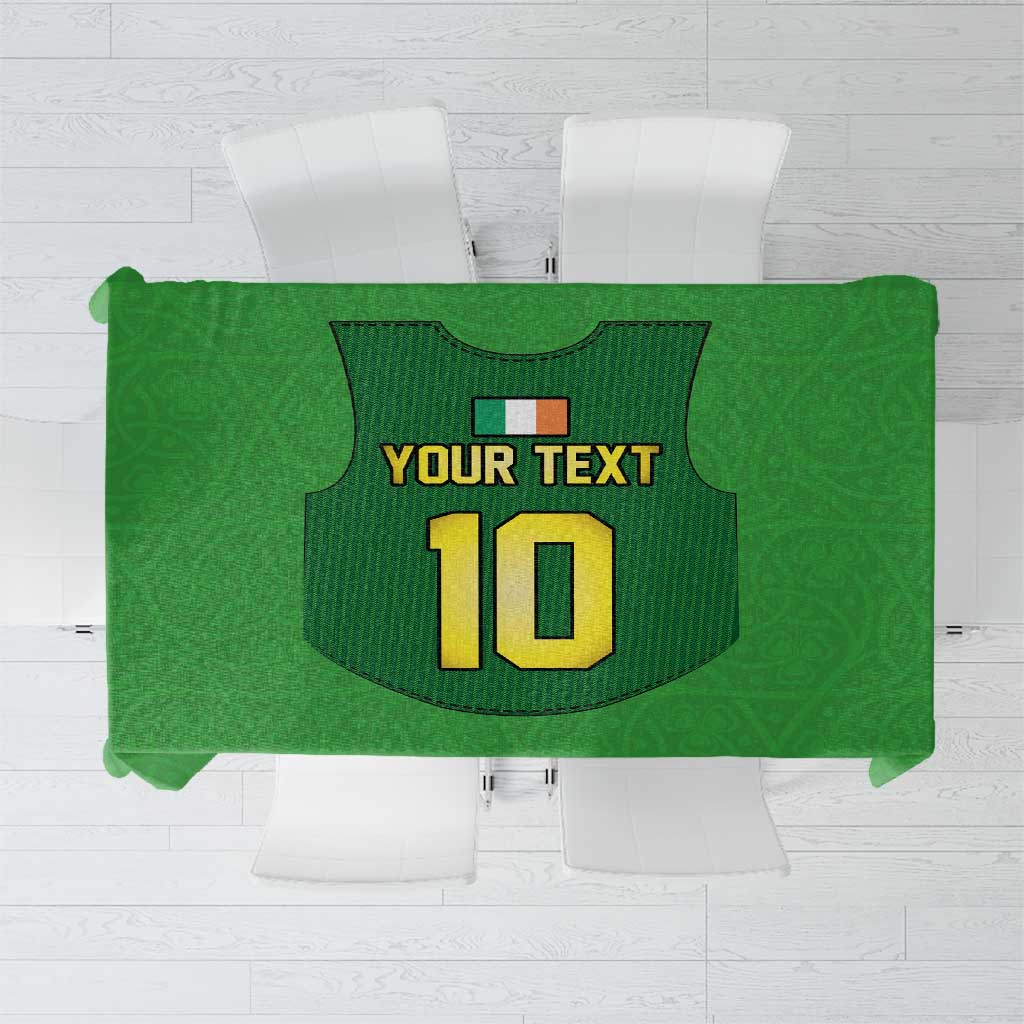 Custom Irish Rugby Tablecloth St Patrick's Day Style - Gilet Costume - Wonder Print Shop