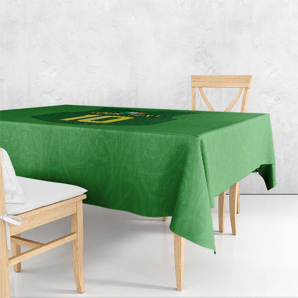 Custom Irish Rugby Tablecloth St Patrick's Day Style - Gilet Costume - Wonder Print Shop