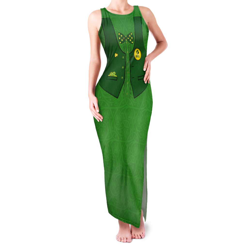 Custom Irish Rugby Tank Maxi Dress St Patrick's Day Style - Gilet Costume - Wonder Print Shop