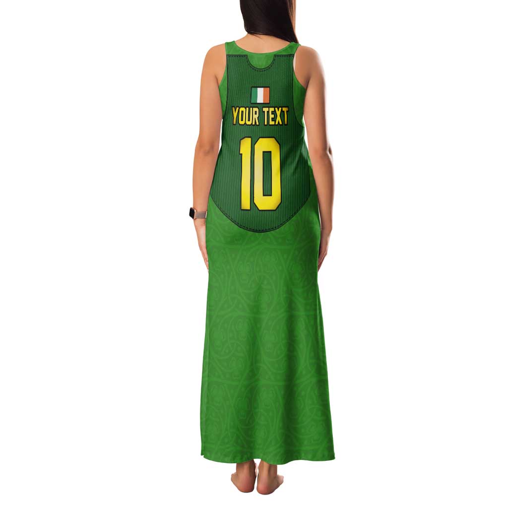 Custom Irish Rugby Tank Maxi Dress St Patrick's Day Style - Gilet Costume - Wonder Print Shop