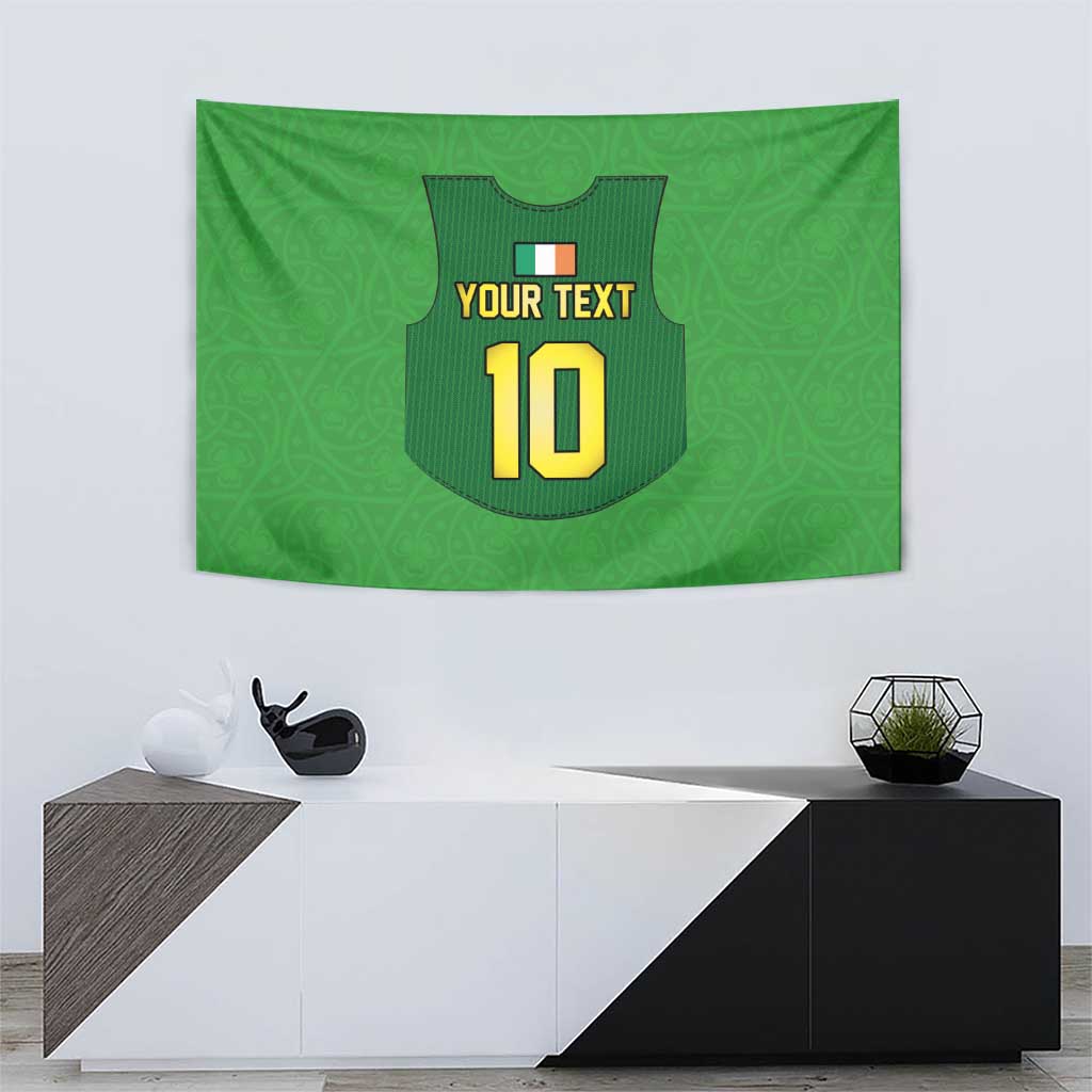 Custom Irish Rugby Tapestry St Patrick's Day Style - Gilet Costume - Wonder Print Shop