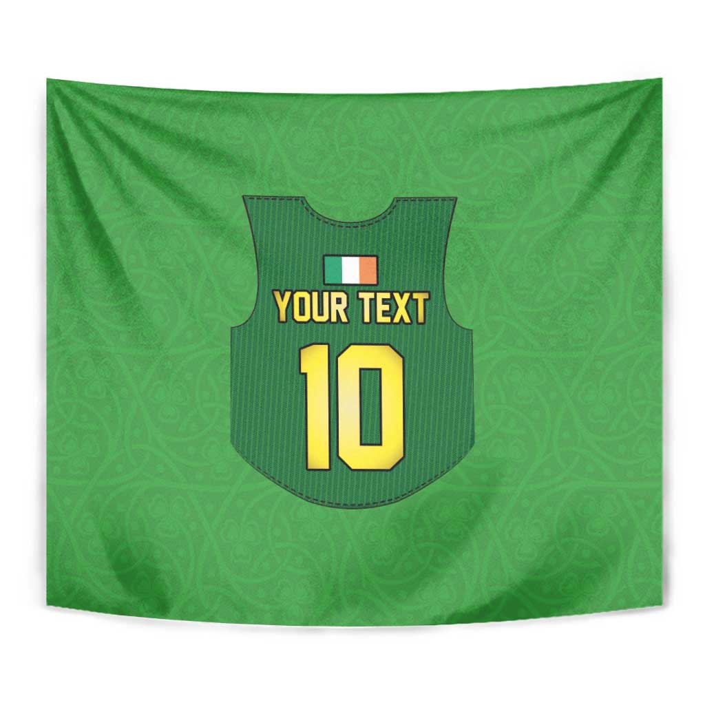Custom Irish Rugby Tapestry St Patrick's Day Style - Gilet Costume - Wonder Print Shop