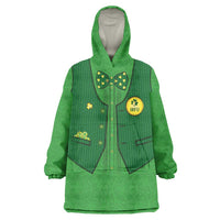 Custom Irish Rugby Wearable Blanket Hoodie St Patrick's Day Style - Gilet Costume - Wonder Print Shop