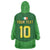 Custom Irish Rugby Wearable Blanket Hoodie St Patrick's Day Style - Gilet Costume - Wonder Print Shop