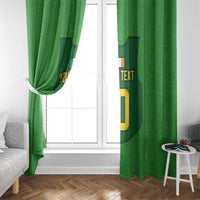 Custom Irish Rugby Window Curtain St Patrick's Day Style - Gilet Costume - Wonder Print Shop